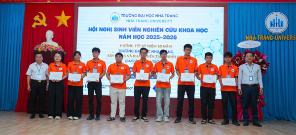 Sinh viên Khoa Nuôi trồng Thủy sản đạt thành tích ấn tượng tại Hội nghị Sinh viên Nghiên cứu khoa học cấp Trường năm học 2025–2026