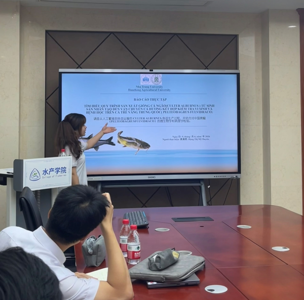 Thực tập tại Trung Quốc – Cơ hội vươn xa cho sinh viên ngành Nuôi trồng Thủy sản tại NTU
