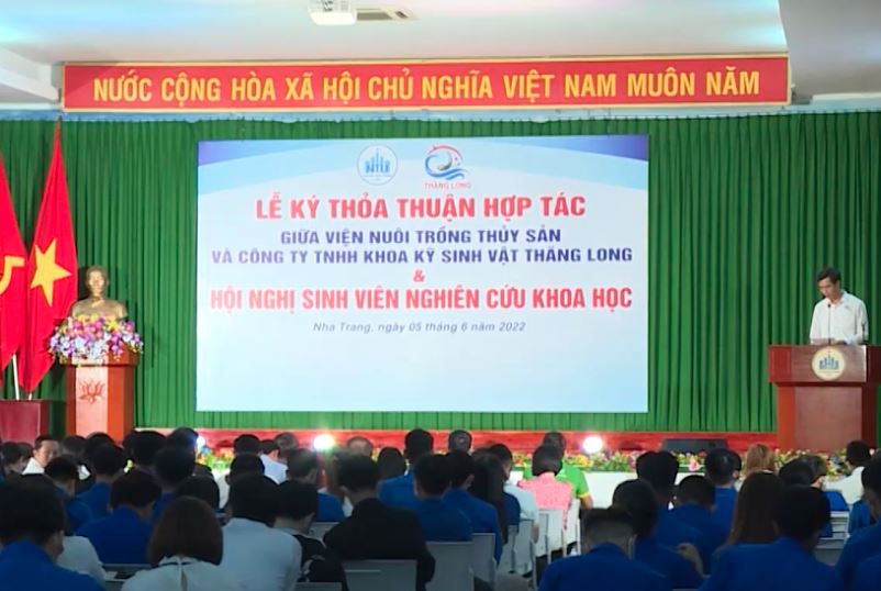 Viện Nuôi trồng Thủy sản ký kết thỏa thuận hợp tác với Công ty TNHH Khoa Kỹ Sinh Vật Thăng Long